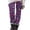 20# Dark Purple, variant on Women's Christmas Yoga Leggings, High Waist Stretch Slim Fit Holiday Pants, Festive Xmas Patterned Print Casual Bottoms Gray XXL
