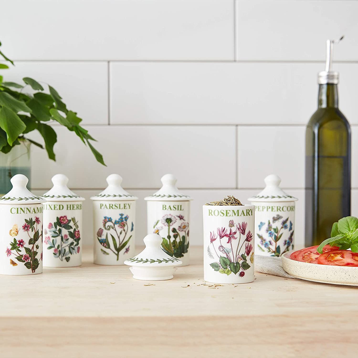 Portmeirion Botanic Garden Assorted Spice Jars, Set of 6 - image 5 of 6