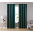 thumbnail image 2 of THD Maria Premium Soft Velvet Back Tab Rod Pocket Window Treatment Curtains for Bedroom & Living Room - Set of 2, 2 of 7
