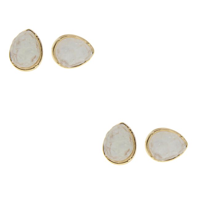 Qarigey Pendientes de botón joyería elegante decoración estilo Simple mujer elegante pendientes de botón adorno de vestir femenino regalo de tipo 23 2piezas Qarigey CBP385603