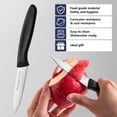 thumbnail image 4 of Ruffulon Straight Edge Paring Knife Set of 6, Stainless Steel Small Kitchen Knife, Ultra Sharp Peeling Knife, Fruit Knife with Black Plastic Handle, 4 of 7