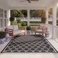 thumbnail image 4 of SAFAVIEH Courtyard Allison Oriental Indoor/Outdoor Area Rug, Black/Beige, 6'7" x 9'6", 4 of 13