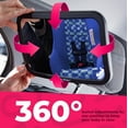 thumbnail image 3 of Todays Kids Baby Car Mirror for Back Seat Rear Facing - 360-Degree Adjustable Backseat Baby Mirror for Car, Extra Wide & Crystal Clear Car Mirror Baby Rear Facing Seat - Fully Assembled & Shatterproof, 3 of 7