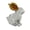 Brown, variant on jiaroswwei Faux Crystal Easter Bunny Figurine Handmade Clear Glass Rabbit Statue Miniature Animal Sculpture Table Centerpiece for Home Desk Bookshelf Decor