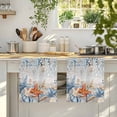 thumbnail image 4 of Blue Coastal Kitchen Towels Set of 1, Summer Beach Starfish Weeping Eucalyptus Vintage Absorbent Dish Towels for Kitchen, Microfiber Hand Towel, Quick Drying Tea Towel for Cleaning Dishcloths, 4 of 7