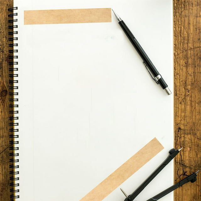 OULII 5 Pcs Ruban de Papier Kraft Autocollant pour Emballage de Carton avec Fonction d'Adhérence Rapide