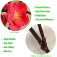 thumbnail image 2 of NAMZI 3pcs Artificial Cherry Blossom Branches,23 Inch Long Stem Silk Plum Blossom with Buds,Red, 2 of 5