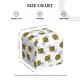 thumbnail image 4 of Balery Cute Little Bee Porta Pañuelos de Cuero con Estampado – Funda Moderna Cuadrada para Caja de Pañuelos, Dispensador 5x5x5'', 4 of 7