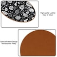 thumbnail image 5 of Easter 6Pcs Round Coasters Set, Microfiber Leather Drink Coasters, 11x11 cm/4.3x4.3 in, Cup Mats for Home and Office, 5 of 6