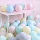 thumbnail image 3 of 10-100 piezas de globo de metal dorado plateado cromado globo decoración de boda blanco negro macarrón suministros para fiesta de cumpleaños 10 12 pulgadas, 3 of 5