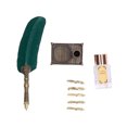 thumbnail image 2 of Quill Feather Pen, Feather Pen Vintage Retro Style Elegance Beautiful With Different Sizes Nibs Base Empty Ink Bottle For Calligraphy For Gift, 2 of 8