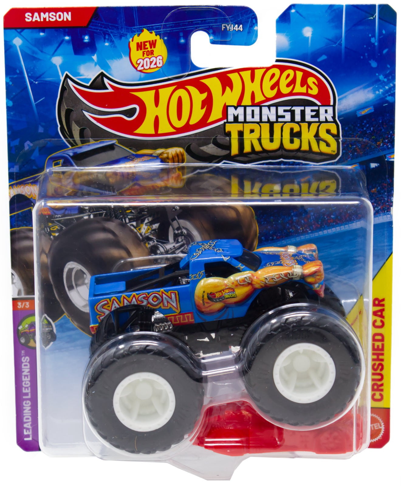 Hot Wheels Leading Legend Bigfoot Diecast Car (Red, White & Blue