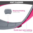 thumbnail image 2 of HAHDAXIA Neoprene Padded Dog Collar for Extra Large Dogs, 11 Colors, Reflective Wide Pet Collars with Durable Metal Belt Buckle, Adjustable Heavy Duty Nylon Dog Collar, Hotpink, 2 of 6