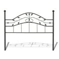 thumbnail image 4 of Sycamore Complete Metal Bed and Steel Support Frame with Leaf Pattern Design and Round Final Posts, Hammered Copper Finish, Twin, 4 of 5