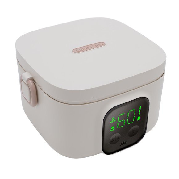 Bowl Intelligent Constant Temperature Bowl 500ml 7 Gears Timer Fast Heating Insulated Stainless Steel Electric Lunch Container