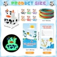 thumbnail image 3 of Kit de etiquetas de goma para vacas y patos MotionChic Cruise, 144 unidades, con brillo, 3 of 7