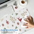 thumbnail image 4 of Long Mouse Pads for Desk,White Christmas Reindeer Pattern Desk Mats on Top Of Desks, Desk Mouse Pad Extra Large with 3mm Non-Slip Base and Stitched Edge for Gaming,Office,Work,Home 31.5x11.8in, 4 of 5
