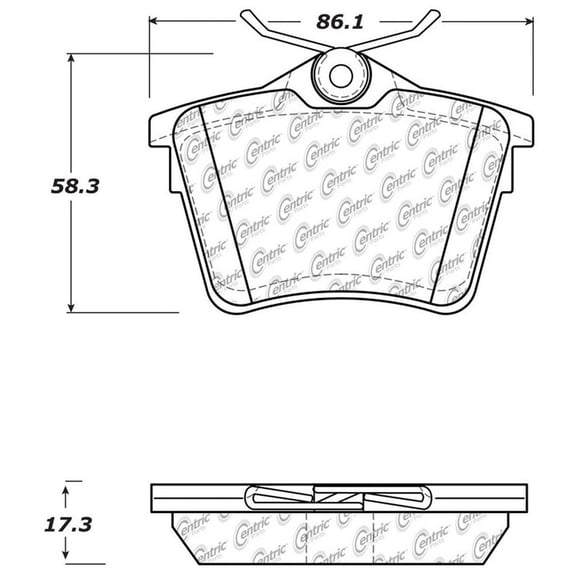 Centric Parts - Metallic Pads