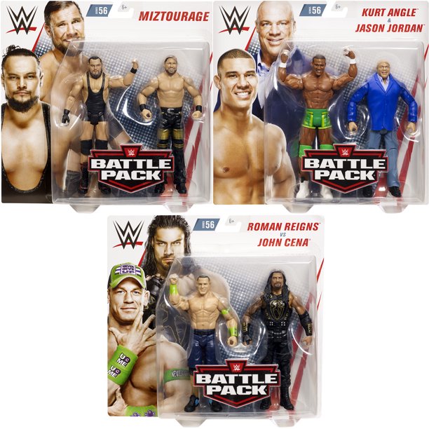 Wwe Battle Packs 56 Complete Set Of 3 Toy Wrestling Action Figures Walmart Com
