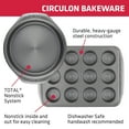 thumbnail image 2 of Circulon Nonstick Bakeware 12-Cup Muffin Pan, Gray, 2 of 7