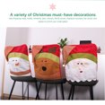 thumbnail image 2 of Inteprter Cubierta de silla de Navidad de dibujos animados comedor accesorios de fiesta lindo Santa Claus muñeco de nieve Antimacassar hogar Hotel funda Kits de decoración para fiestas Alce Inteprter HA069984-03B, 2 of 6