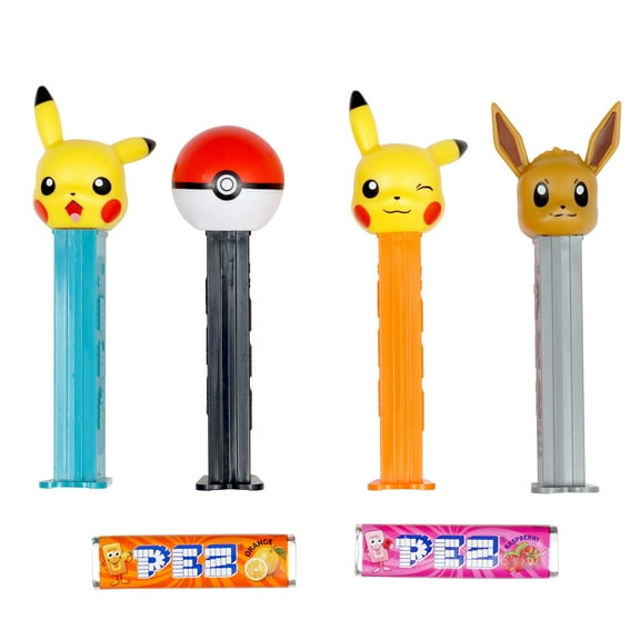 Pokemon(Assorted) PEZ Dispenser 12 Pack with PEZ Candy Refills, Candy Dispenser, Party Favors, Grab Bag, Goodie Bags