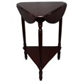 thumbnail image 4 of 25" Tall Adjustable Wooden End Table, Round Top with Cherry finish, 4 of 4