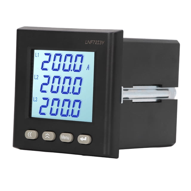 Voltímetro digital trifásico Sincero LNF7213Y Pantalla LCD inteligente 80‑270 V