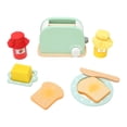 thumbnail image 1 of Juguete Tostador, Colores Suaves Interacción Entre Padres E Hijos Juguete Para Hacer Pan De Madera Maciza Duradero Coordinación Mano-ojo Para Niñas Para El Aprendizaje Temprano, 1 of 7