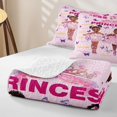 thumbnail image 4 of Erosebridal Pink Ballet Girls Twin Quilt Set, Butterfly Animals Twin Coverlet Set, 2 Pieces, 4 of 7