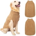 thumbnail image 6 of Dog Accessoriss Warm Twist Knot Autumn And Winter Puppy Coats Vest Pet Sweater Dog's Clothes BLUE, 6 of 8