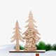 thumbnail image 4 of Chic Christmas Wooden Santa Decor Diy Wooden Ornaments Creative Desktop Adornment Party Decoration For Living Room Bedroom, 4 of 4