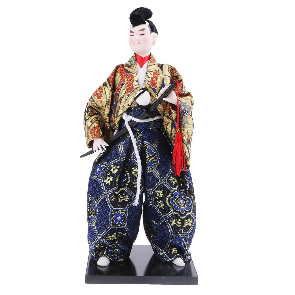 Exquisite Japanese Craft Warrior Doll Ninja Statue Home Office Decoration 