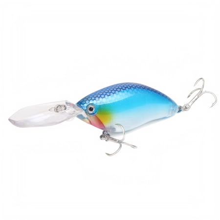 Shallow or Deep Diving Crankbait with Hooks Wobble Fishing Lures for Bass Trout Crappie Walleye Sinking Lipless Vibe Crank Bait for Bass Pike Amazing Swimbait for Family Fishing