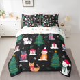 thumbnail image 2 of Homewish Cute Cartoon Cat 7-Piece Twin Bedding Sets,Merry Christmas Bedding Comforter Set,Xmas Gifts Tree Sheet Sets For Girl Boy,Breathable Home Decor Reversible, 2 of 8