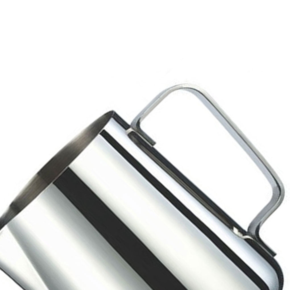Pichet à Lait Inoxydable 600ml Avec Couvercle - Mousseur à Lait Pour Cappuccino, Latte Art & Café, Passe Au Lave-Vaisselle
