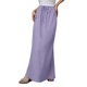 thumbnail image 1 of [Duplicado de 4963] Falda larga con cordón de lino para mujer: falda larga boho fluida de talle alto y corte en A, poliéster ligero, primavera/verano 2025, 1 of 7