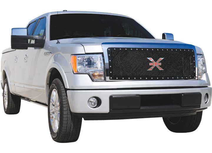 TRex Grilles 6714901 Small Mesh Steel Black Finish XMetal Grille Insert for Jeep Wrangler T-Rex Grilles