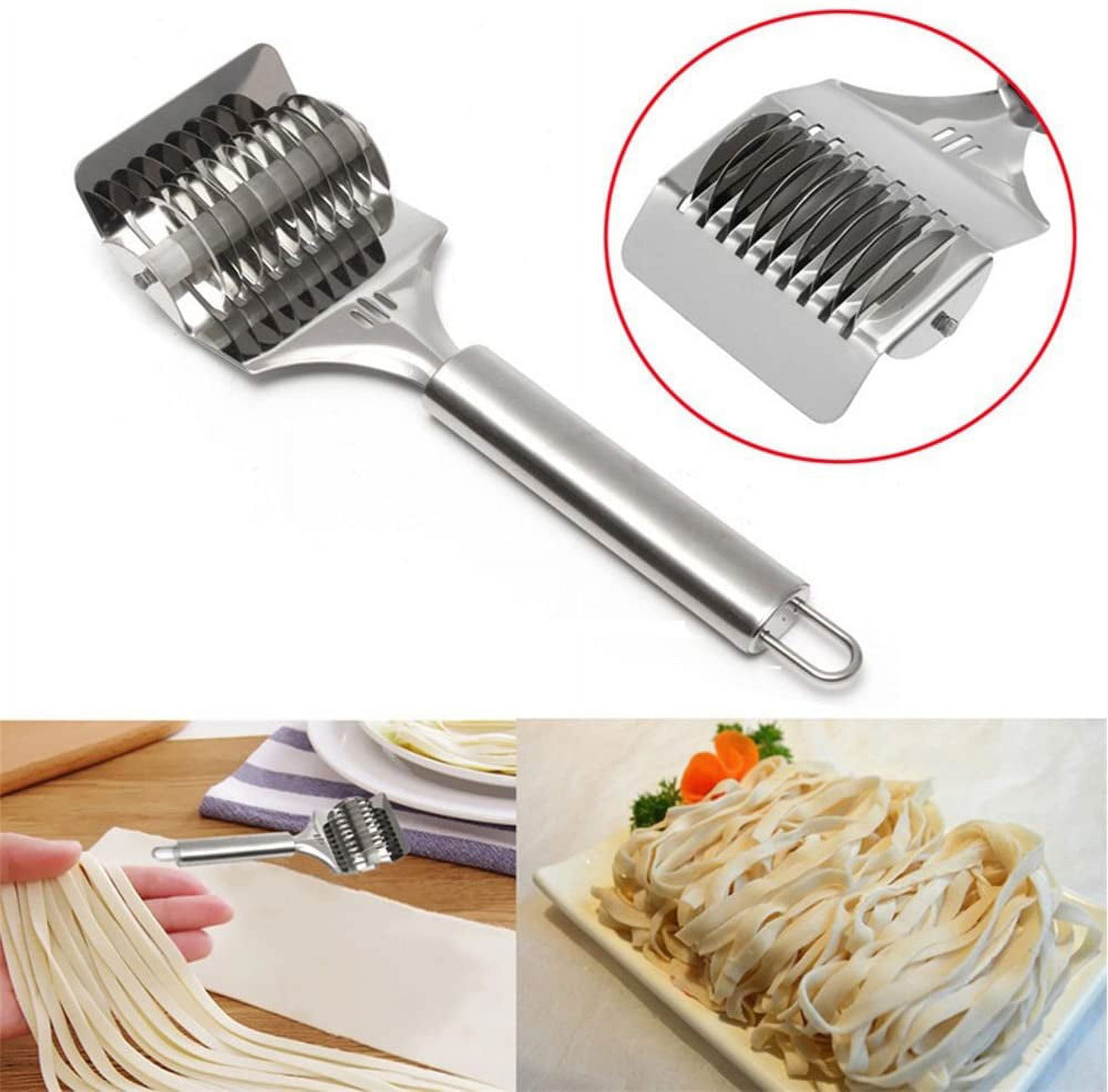 Dropship 1pc; Stainless Steel Hand-held Noodle Cutting Kitchen