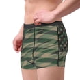 thumbnail image 4 of Balery Jungle Green Camo USA Flag Men's Boxer Briefs, Soft and Breathable Cotton Underwear with nylon Waistband-Small, 4 of 9