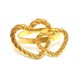 thumbnail image 1 of Zhuge Botón de servilleta con doble aro simple con forma de corazón,anillo de tela para la boca, decoración de escritorio para restaurante, hotel, 6 piezas (oro), 1 of 4