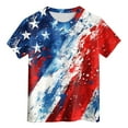 thumbnail image 4 of Kogui Boys Girls Graphic 4th of July Shirts Funny American Flag Tshirts Kids Short Sleeve Tees (Red,10-11 Years), 4 of 4