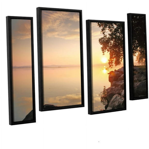 ArtWall Steve Ainsworth "Renewal" 4-Piece Floater Framed Canvas Staggered Set
