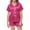 Hot Pink, variant on Boy Satin Pajamas Set Pink Button Down Homewear Set Toddler Nightgown Girls Pajamas 3T