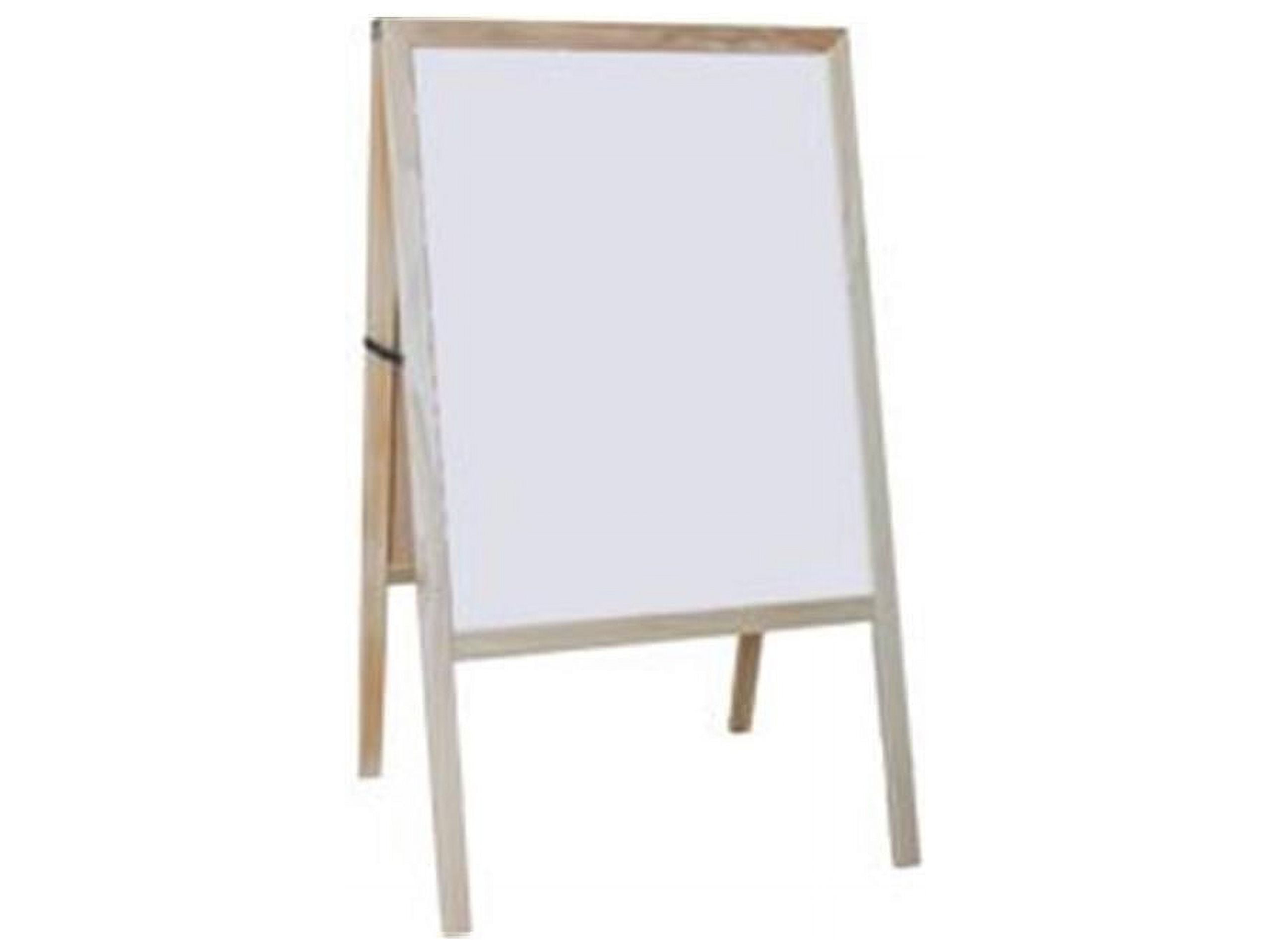 Crestline Products Natural White Dry Erase Black Chalkboard Marquee Easel, 42 Inch x 24 Inch