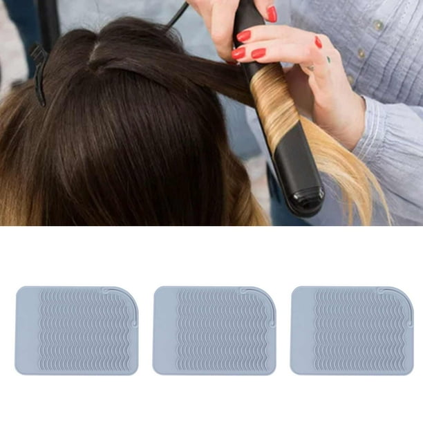 Professionnelle En Silicone Résistant À La Chaleur Tapis , Fer À Friser  Support Lisseur À Cheveux Isolation Thermique Tampon