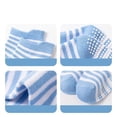 thumbnail image 2 of Zhuge Calcetines antideslizantes para niños, transpirables y suaves, uso diario, empalme de color, 6 pares, Código M, 2 of 5