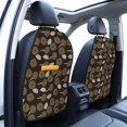 thumbnail image 2 of floral doodles print Mats Back Seat Protectors, Car Seat Protector Vehicle Organizers Waterproof Cover Back Seat Cover for Kids with 3 Storage Pockets 2 Pack, 2 of 5