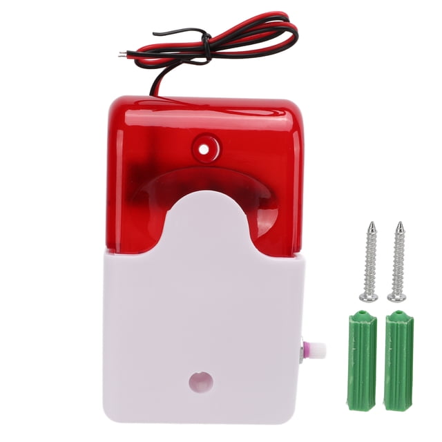 Alarma de sonido y luz intermitente, decibeles altos, ajustable, resistente a impactos, dispositivo de advertencia de seguridad, 220 V