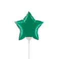thumbnail image 2 of 4 inch Mini Star - Emerald Green (Air-Fill Only) Foil Mylar Balloon - Party Supplies Decorations, 2 of 2